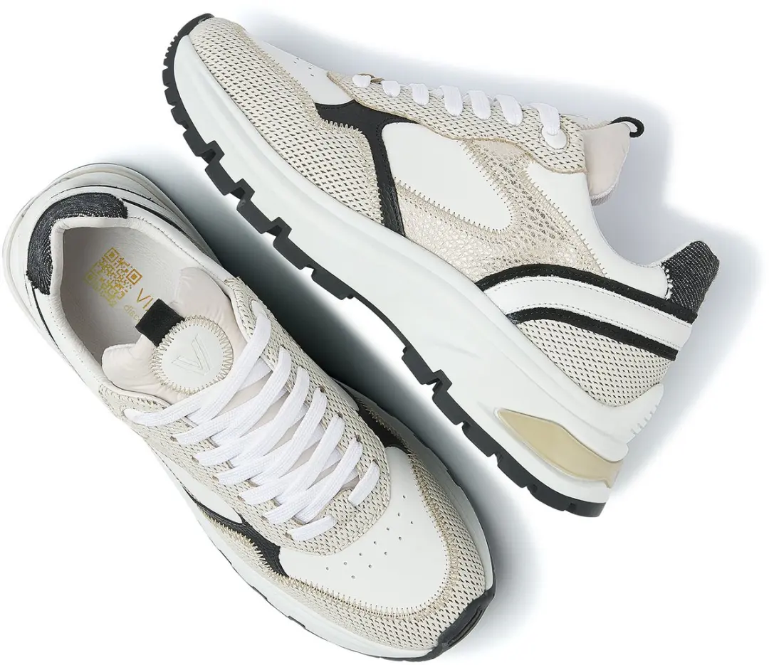 VIA VAI Liz Dulce Lage Sneakers 37 - Wit/Beige/Zwart - afbeelding 5 van 6