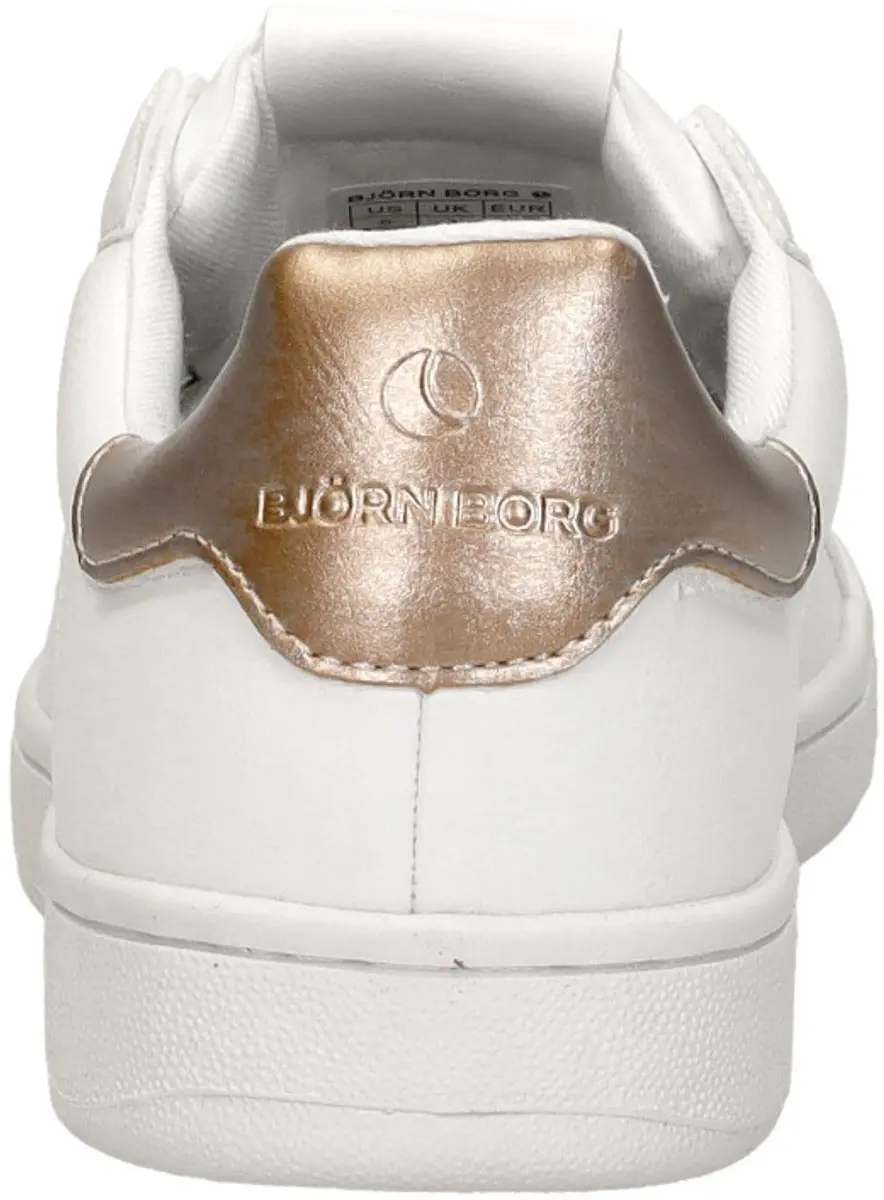 Björn Borg T305 Dames Sneakers - Wit/Rose Goud - afbeelding 6 van 6