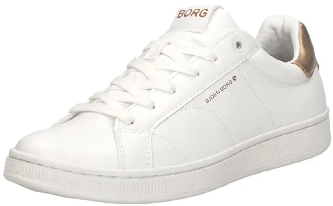 Björn Borg T305 Dames Sneakers - Wit/Rose Goud - afbeelding 4 van 6