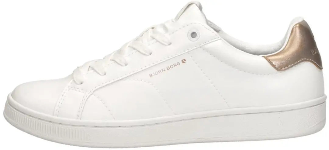 Björn Borg T305 Dames Sneakers - Wit/Rose Goud - afbeelding 2 van 6