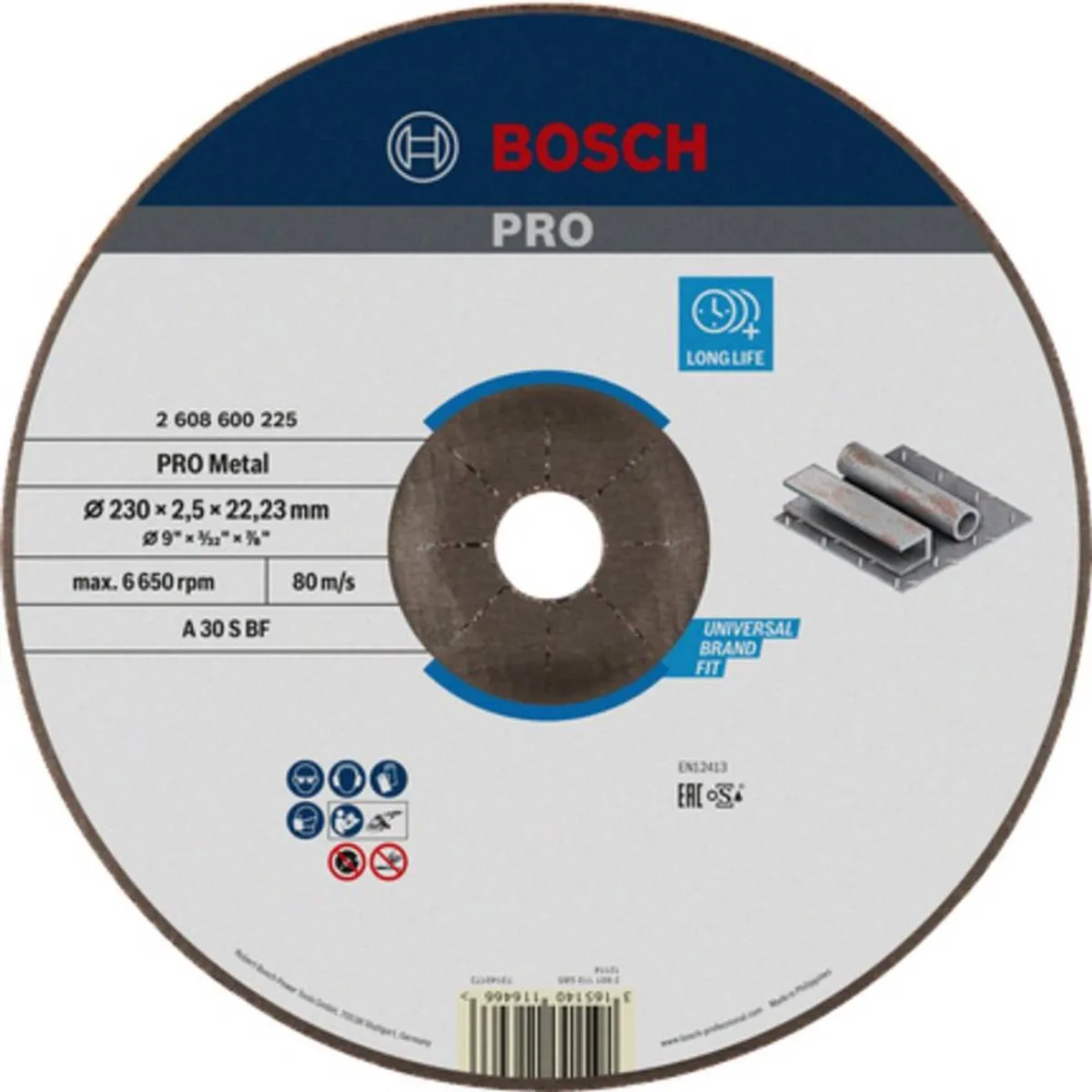 Bosch Professional DSS Recht Metaal Slijpschijf 300x2,8mm
