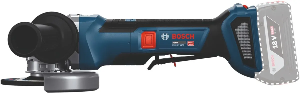 Bosch Professional PRO GWX 18V-11PS Haakse Slijper 125mm X-LOCK - 1100W