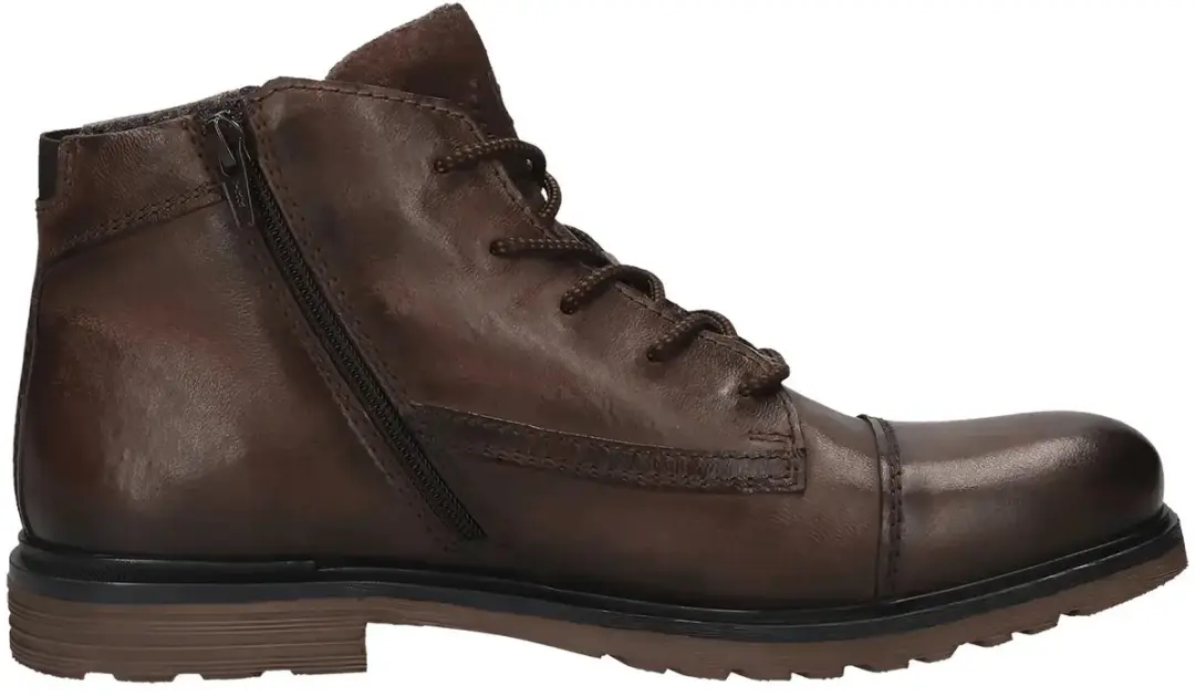 Leren veterschoenen Bugatti dark brown