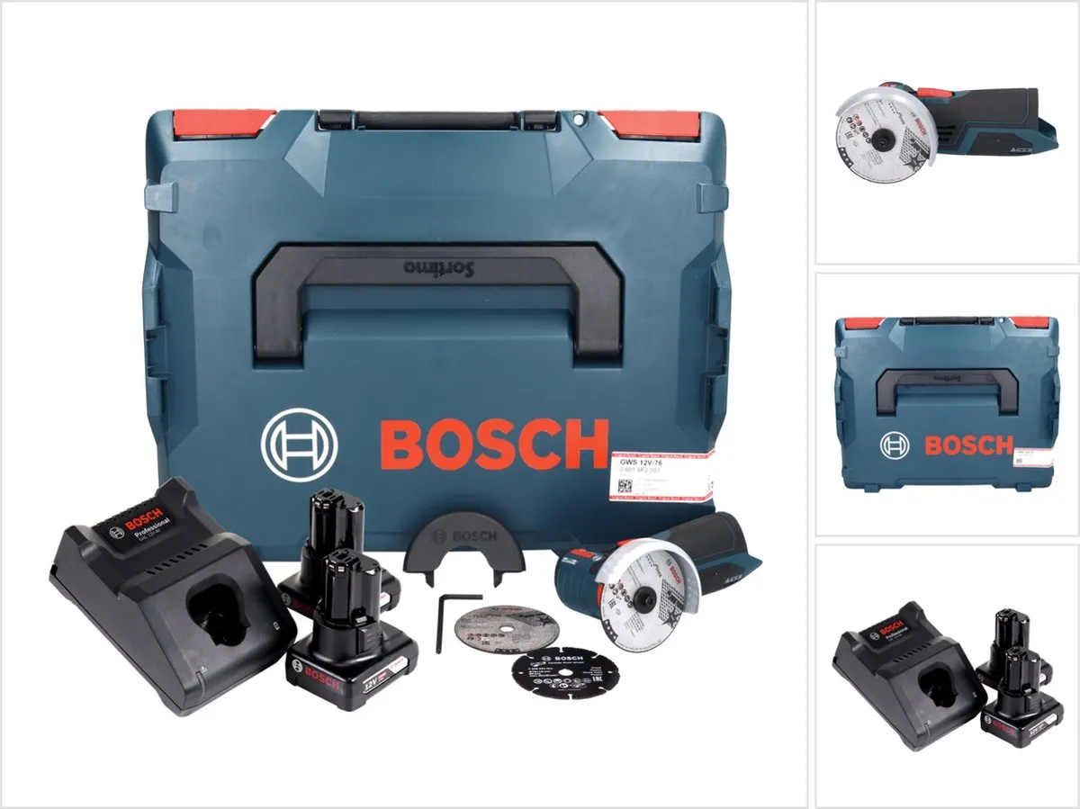 Bosch Professional GWS 12V-76 Accu Haakse Slijper 76mm