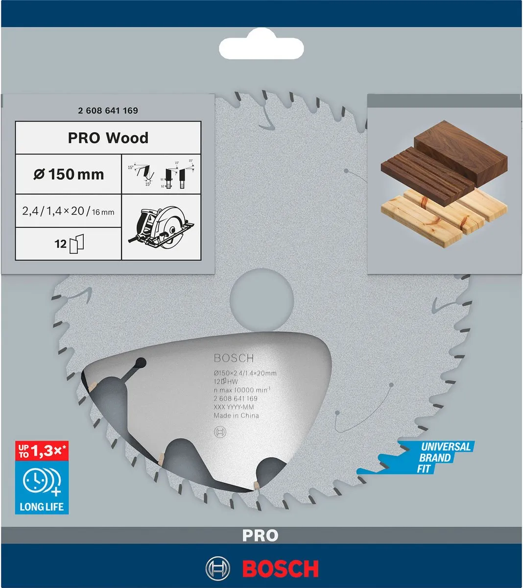 Bosch Professional Cirkelzaagblad Optiline 150mm - Hout/Metalen