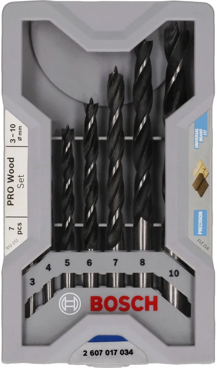 Bosch Professional PRO Wood Boorset 7-delig - Hout