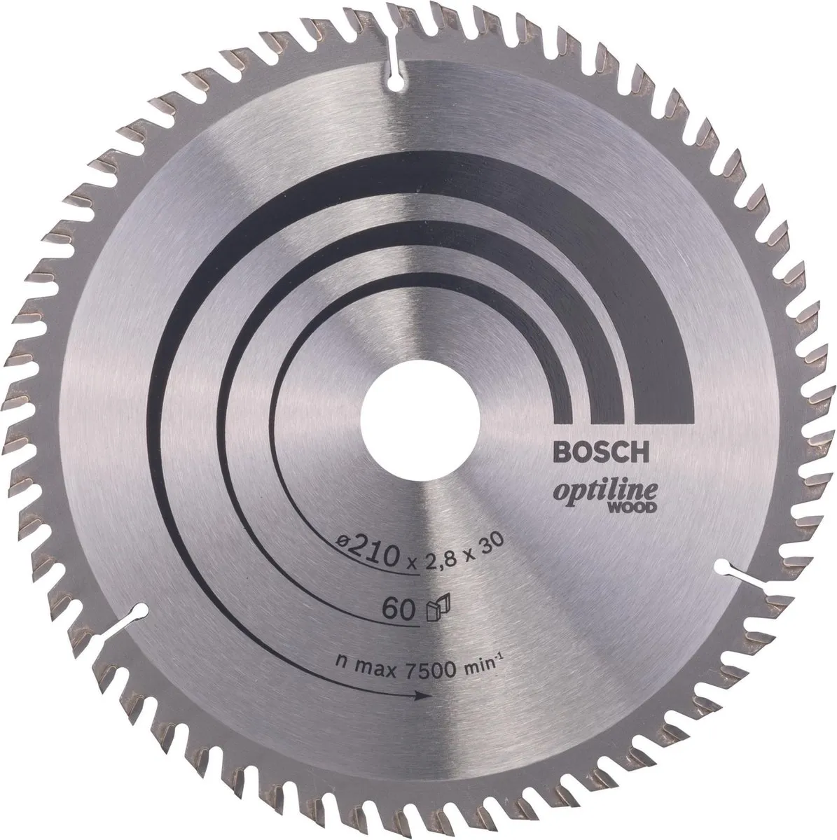 Bosch Professional Cirkelzaagblad Optiline 210x30x2,8mm Hout