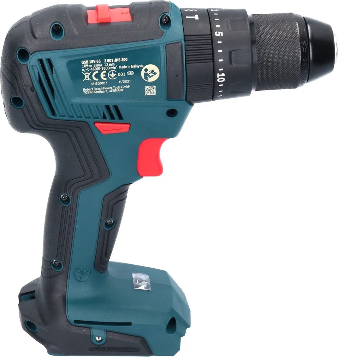 Bosch Professional GSB 18V-55 Klop-/Schroefboormachine - 2 Snelheden