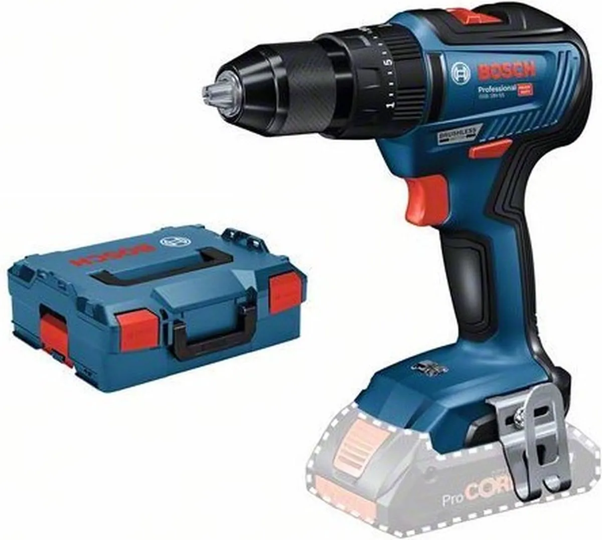 Bosch Professional GSB 18V-55 Klop-/Schroefboormachine - 2 Snelheden