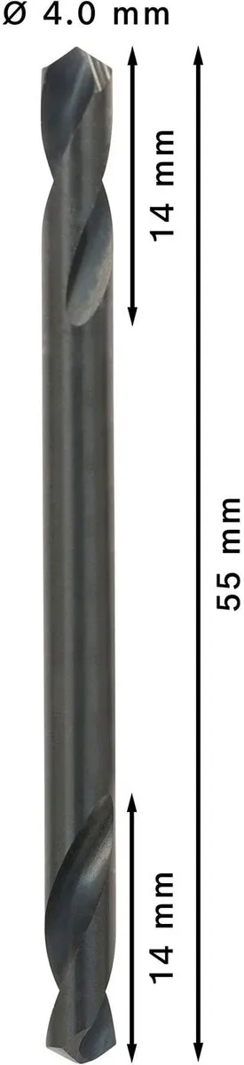 Bosch Professional HSS-G Dubbelboor 4.0mm - 10 Stuks