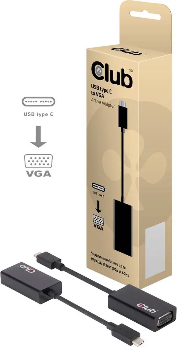 USB 3.1 Type C naar VGA Actieve Adapter