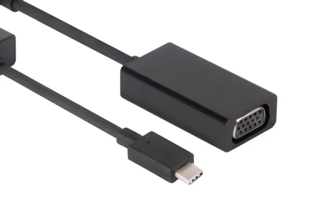 USB 3.1 Type C naar VGA Actieve Adapter - Zwart - afbeelding 4 van 6