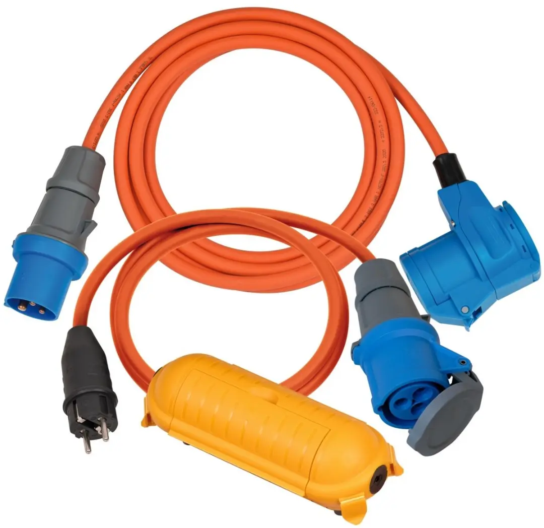 Brennenstuhl Camping Starter-Set / CEE adapterkabel 1,5m, CEE 230V verlengkabel