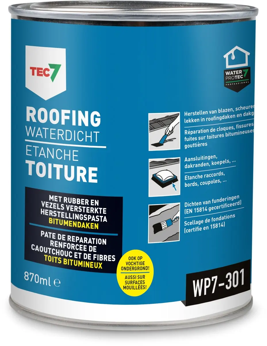 Tec7 WP7-301 Roofing Waterdicht 870ml