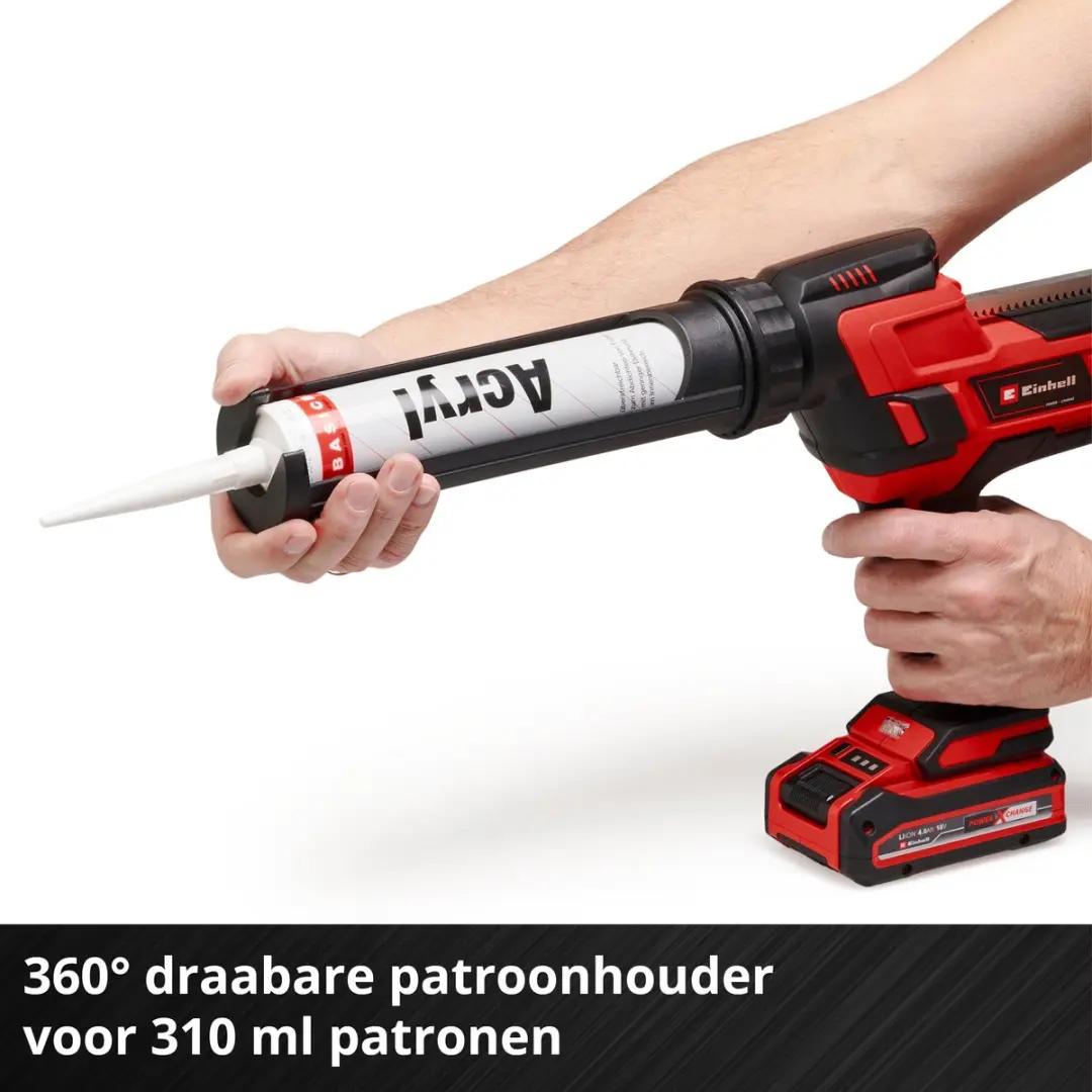 Einhell Accu Kitspuit TE-SG 18/10 Li Solo - 18V - 6 Snelheden - Rood/Zwart