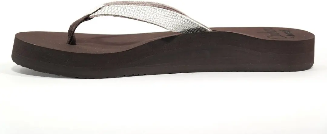 Reef Star Cushion Sassy Teenslipper - Maat 35 - Bruin/Wit - afbeelding 4 van 6