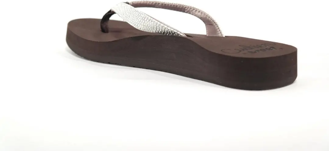 Reef Star Cushion Sassy Teenslipper - Maat 35 - Bruin/Wit - afbeelding 3 van 6