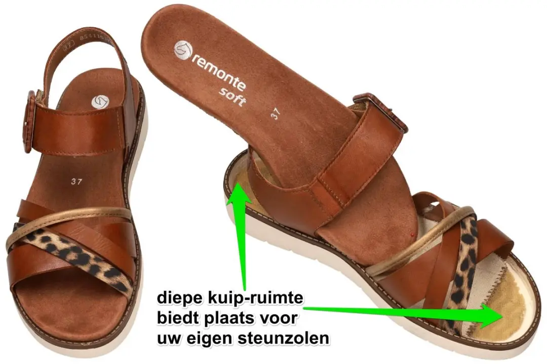 Remonte D2043-24 Dames Sandalen 38 - Bruin - afbeelding 3 van 3