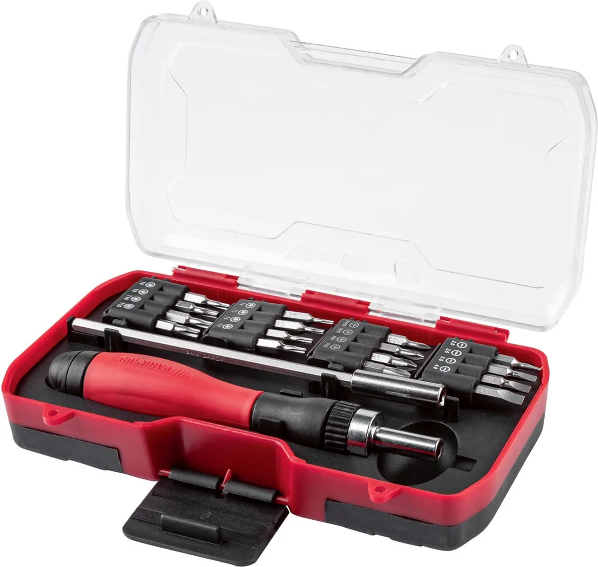 Parkside Kleingereedschapsset 18-delig - 16x Bits - Max. 15 Nm