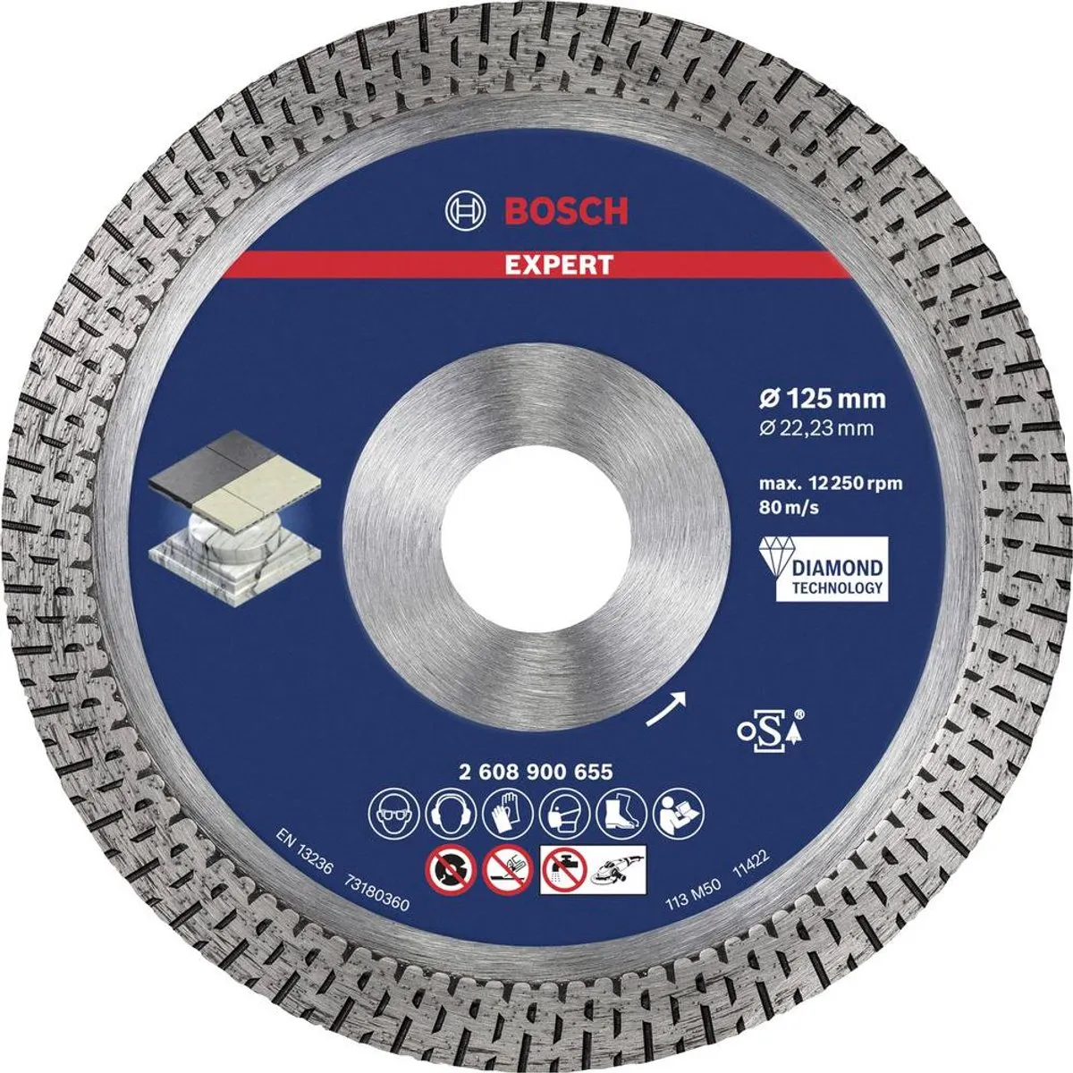 Bosch Professional Expert HardCeramic Diamantdoorslijpschijf 125mm
