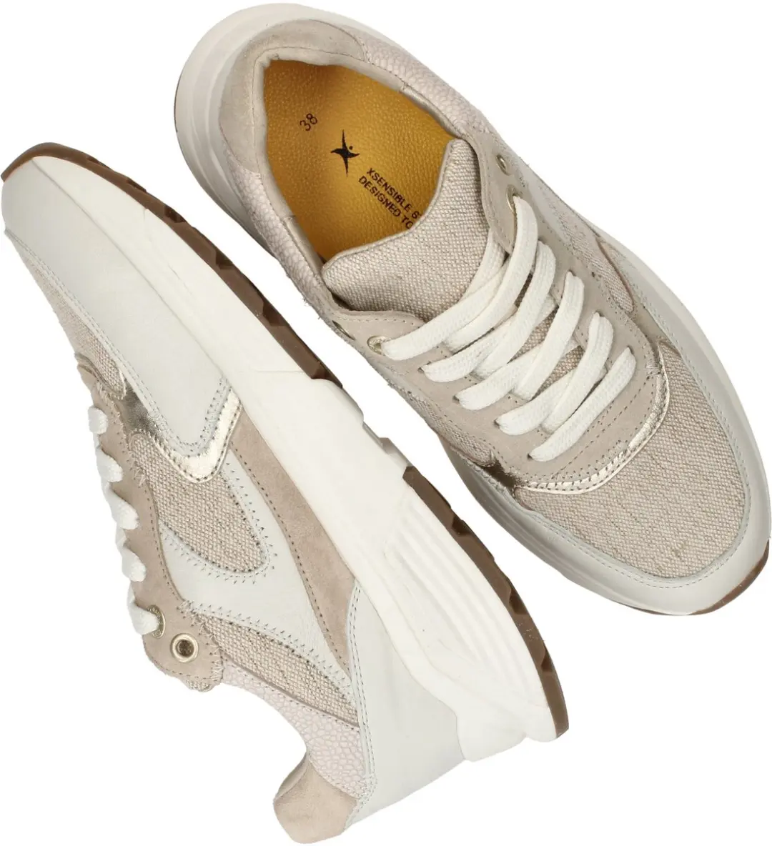 Xsensible Ponte Vecchio Sneakers - Dames 40 - Beige - afbeelding 6 van 6
