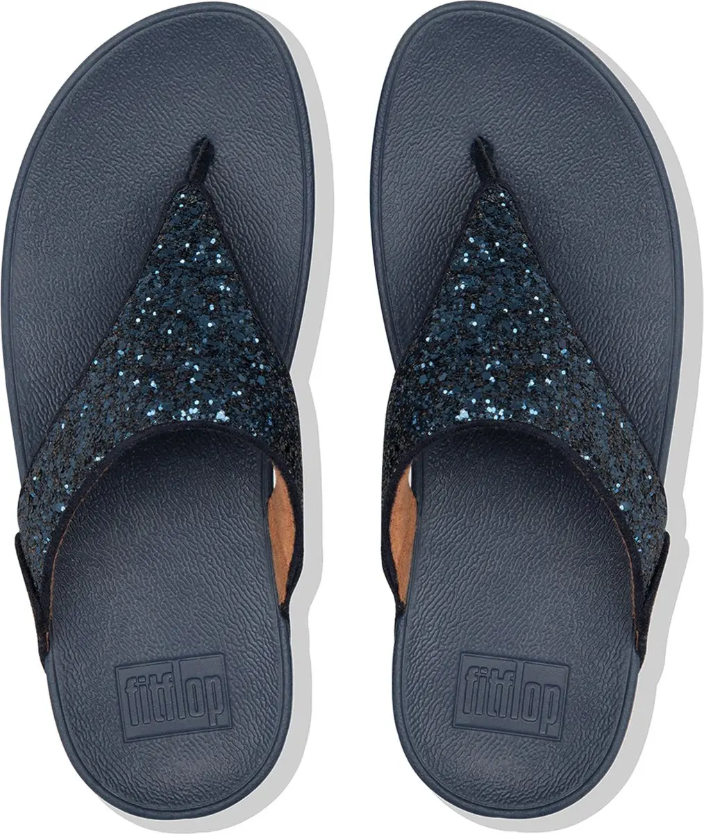 FitFlop Lulu Glitter Toe-Thongs PU Glitter Dames Slippers