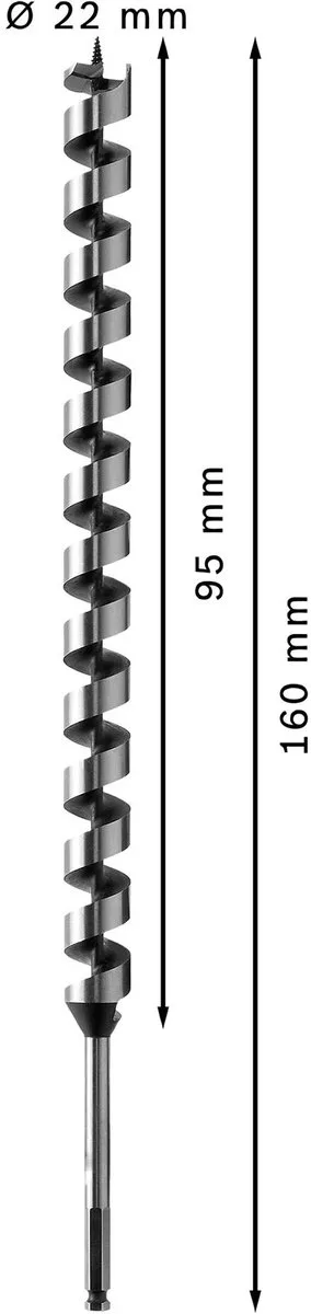 Bosch Professional Slangenboor 10x600mm - Hout - MPN 2608585716
