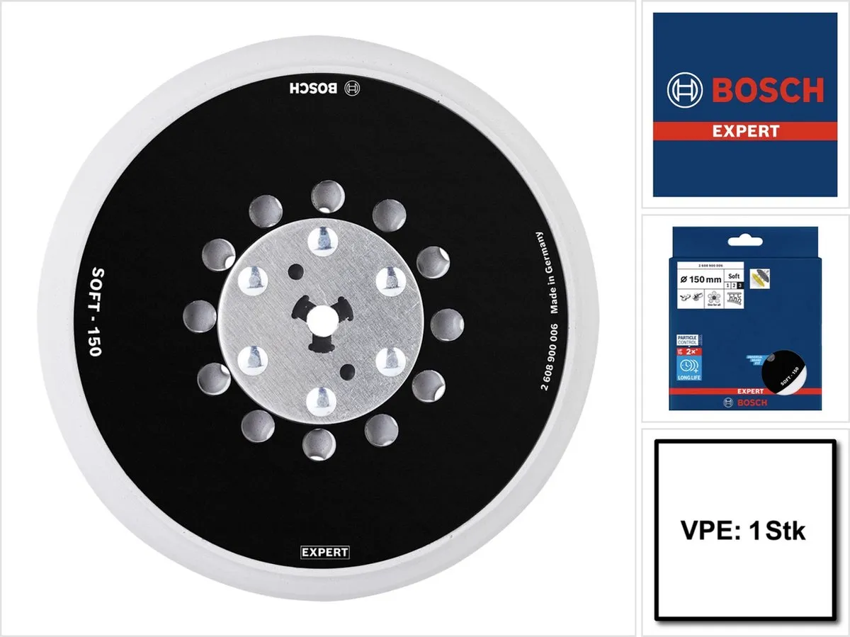 Bosch Professional Expert Multihole Steunschijf 150mm Zacht