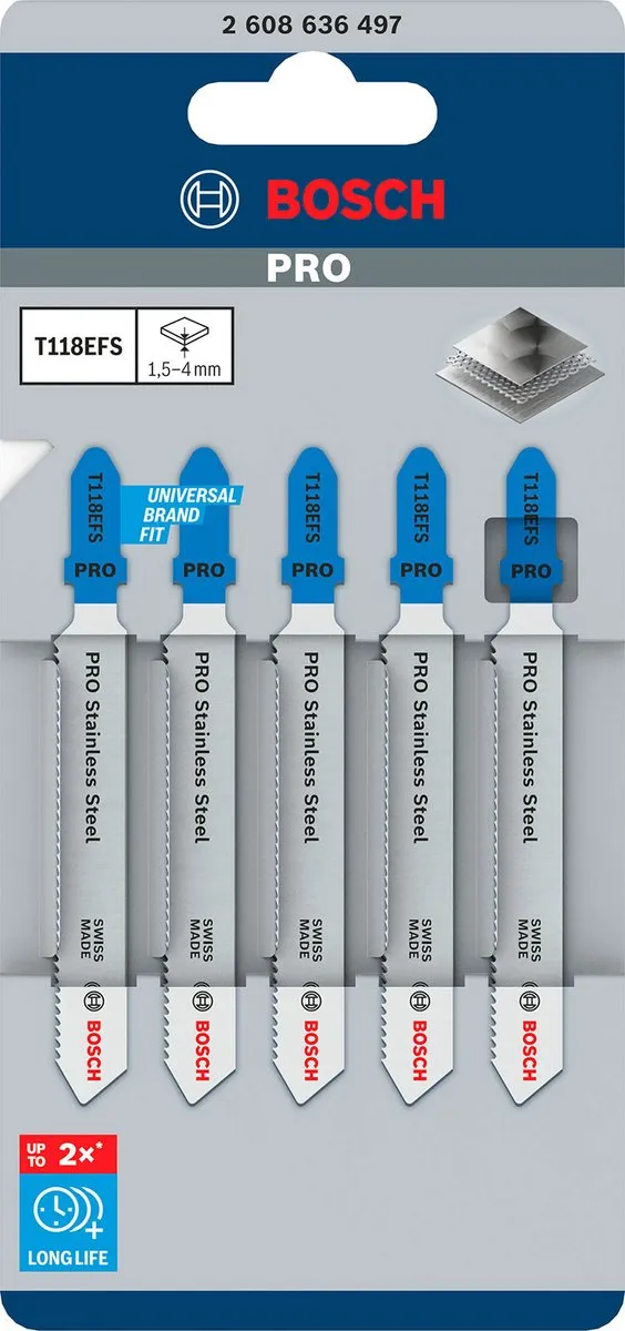 Bosch Professional DECOUPEERZB T 118 EFS 5 - Metaal - 5 Stuks