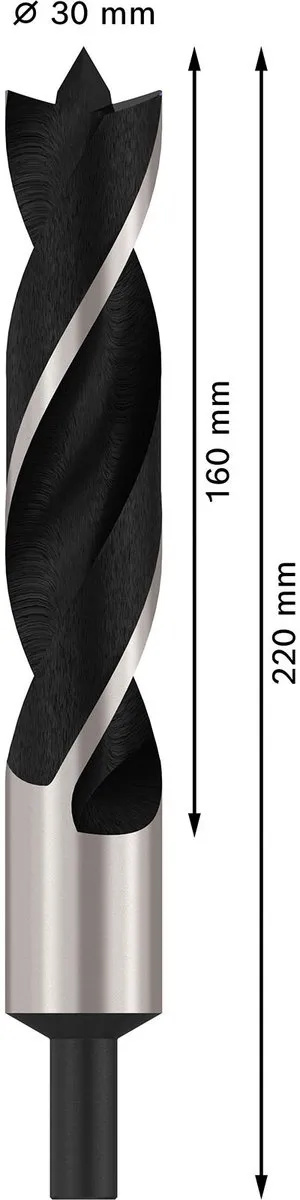 Bosch Professional Houtboor M-Punt 30x220mm - 30mm