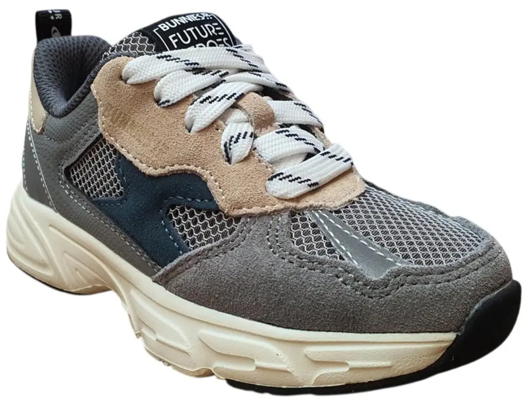 BunniesJR Jongens Lage Sneakers 226060-484 - Grijs - Leer - afbeelding 3 van 6