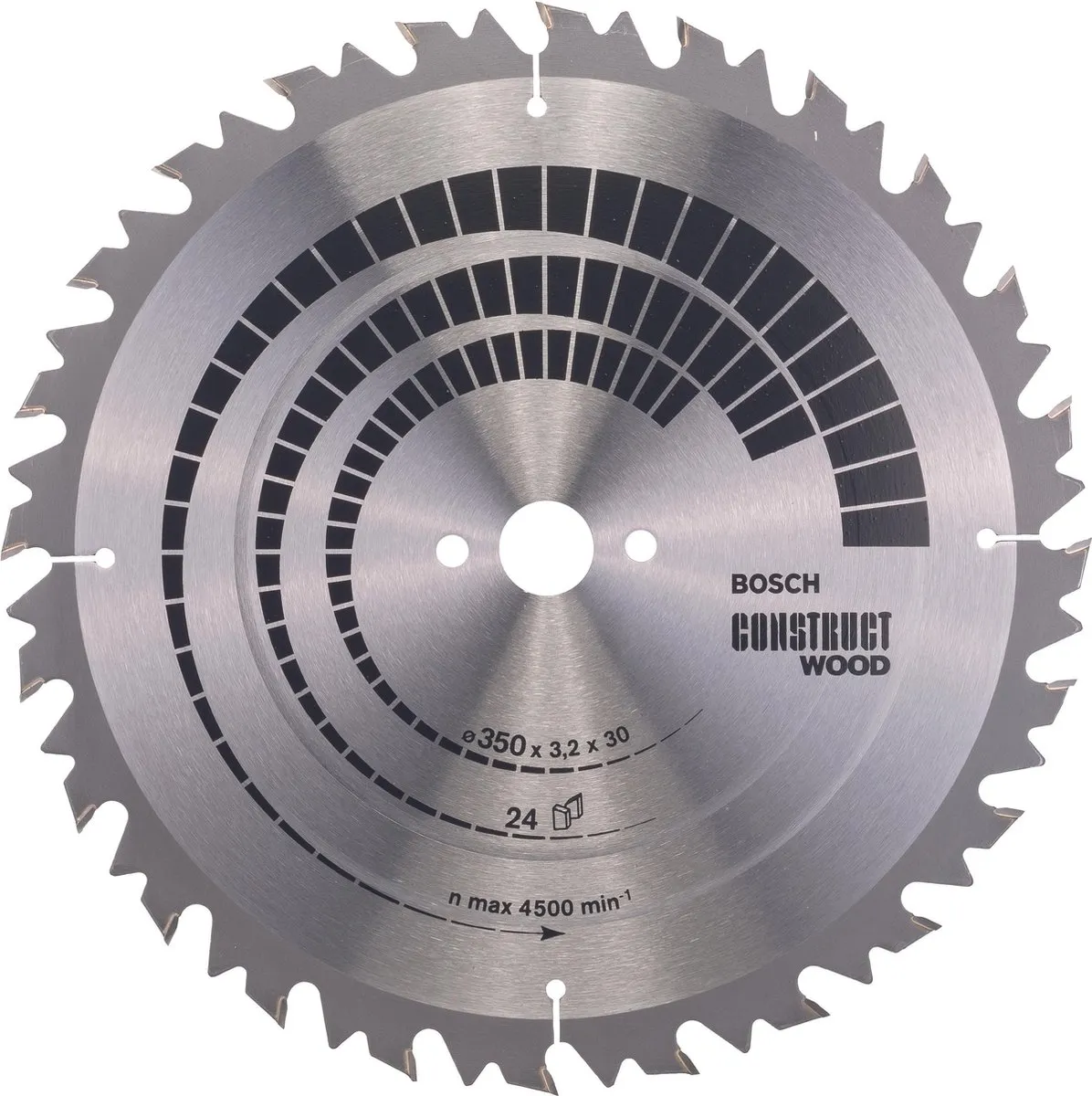 Bosch Professional Cirkelzaagblad Construct Wood TST 350x30x3,2 24T