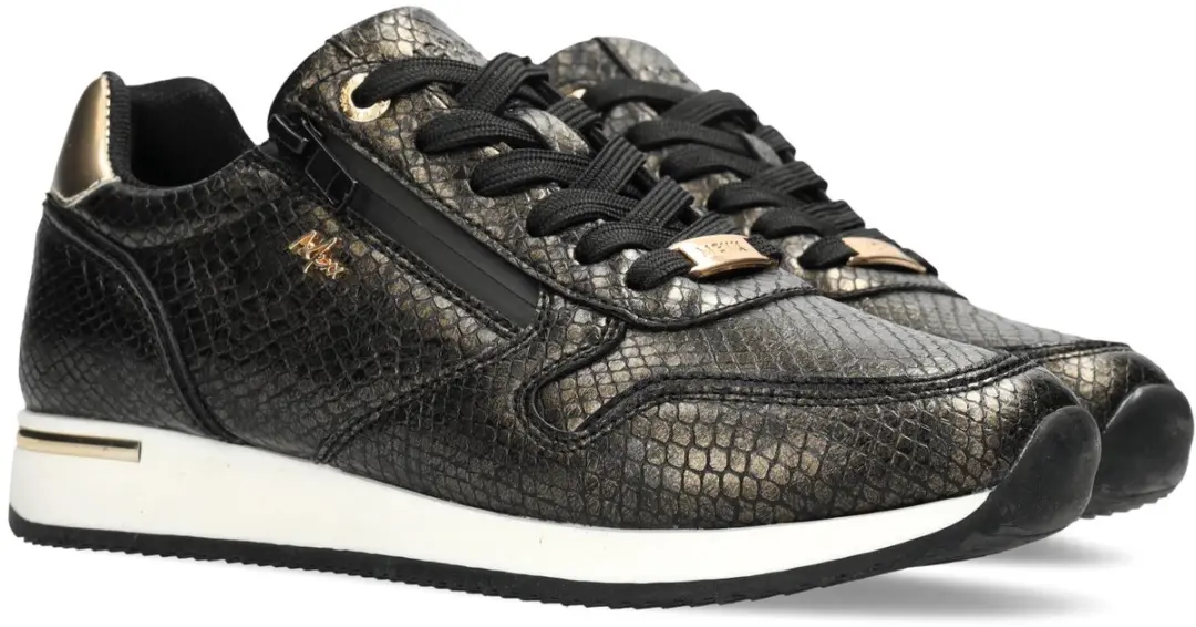Mexx Djana Caia Sneakers - Zwart/Goud - 37