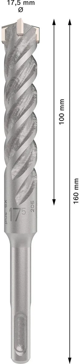Bosch Professional SDS plus-5X Hamerboor 17,5mm - Beton
