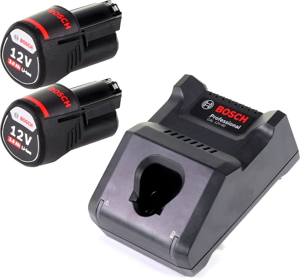 Bosch Professional GAL 12V-40 1600A019R3 - 2x 3,0Ah Accu
