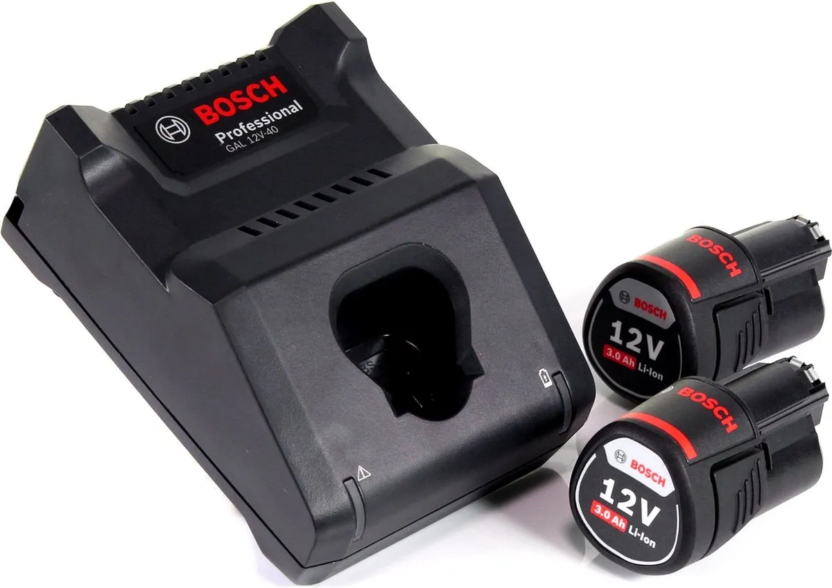 Bosch Professional GAL 12V-40 1600A019R3 - 2x 3,0Ah Accu