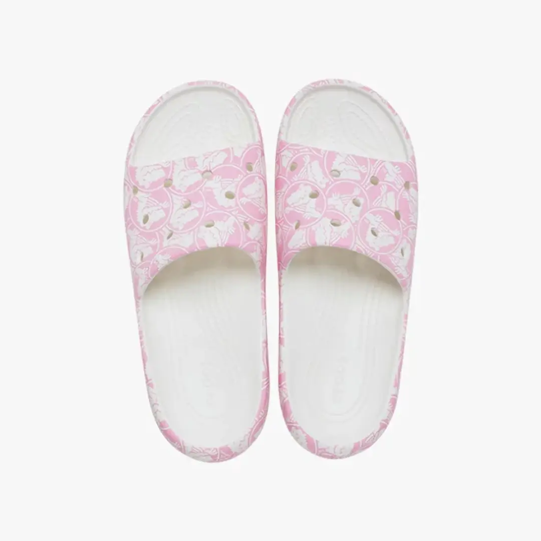 Crocs Classic Duke Print Slide v2 Roze Maat 38/39 US M6/W8