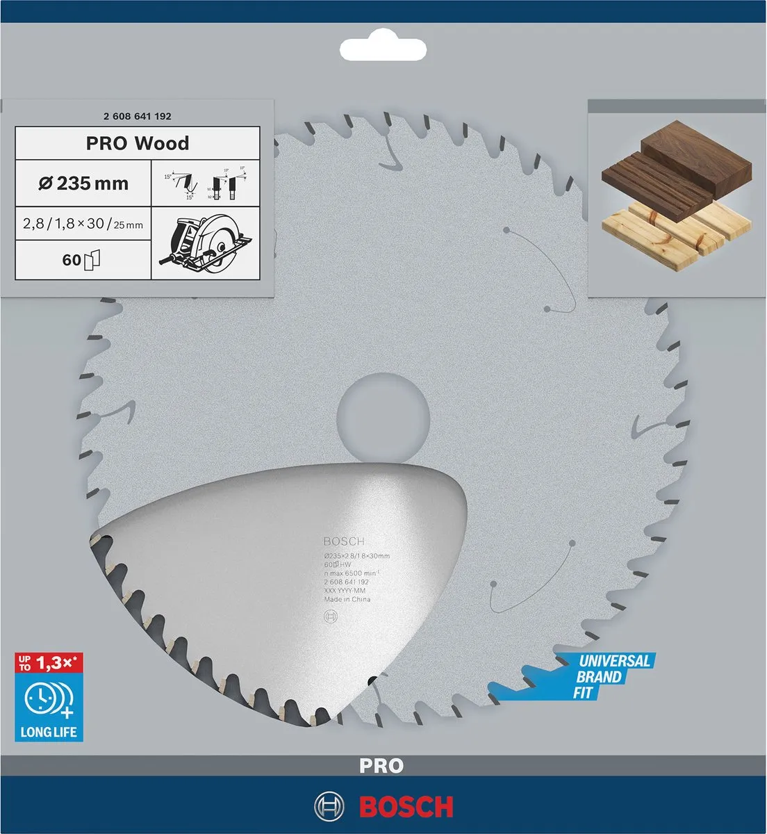Bosch Professional Cirkelzaagblad Optiline 235mm Hout - 60T