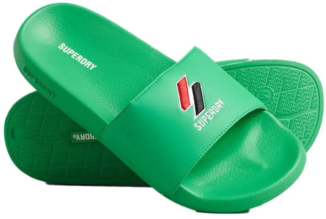 Superdry Code Essential Pool Slippers Groen