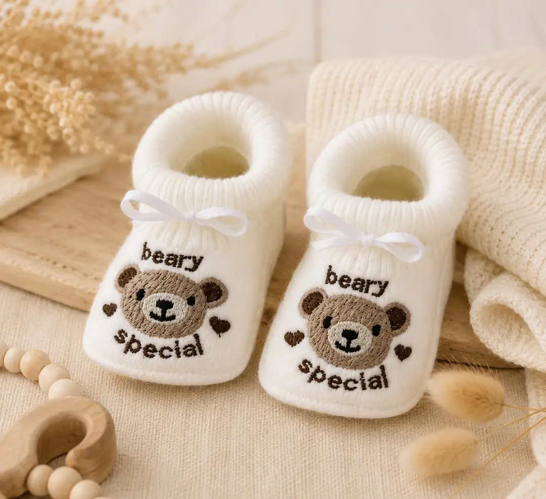 Babyslofjes met Beer