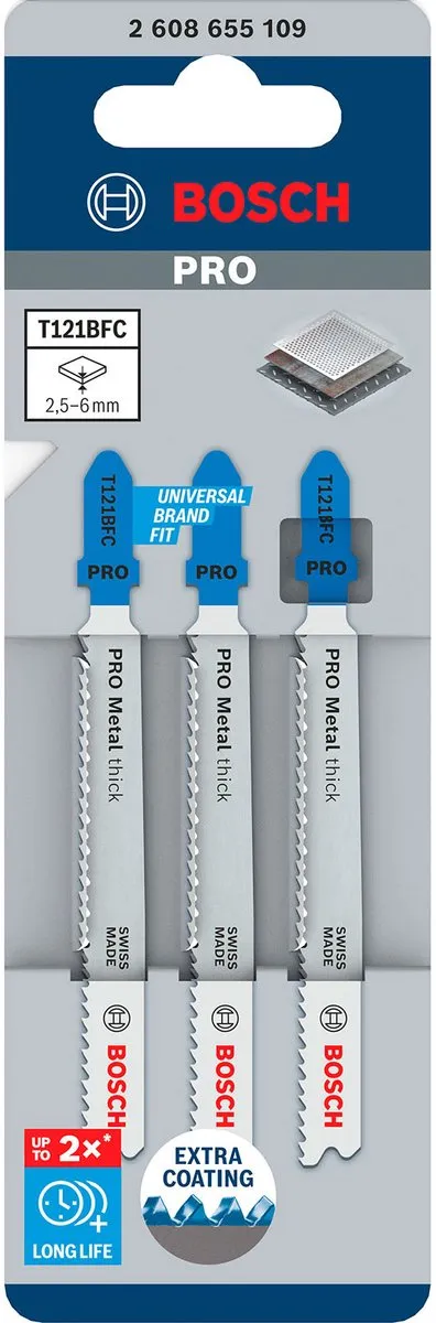 Bosch Professional PRO METAL T121BFC Zaagbladen 92mm - 3 Stuks