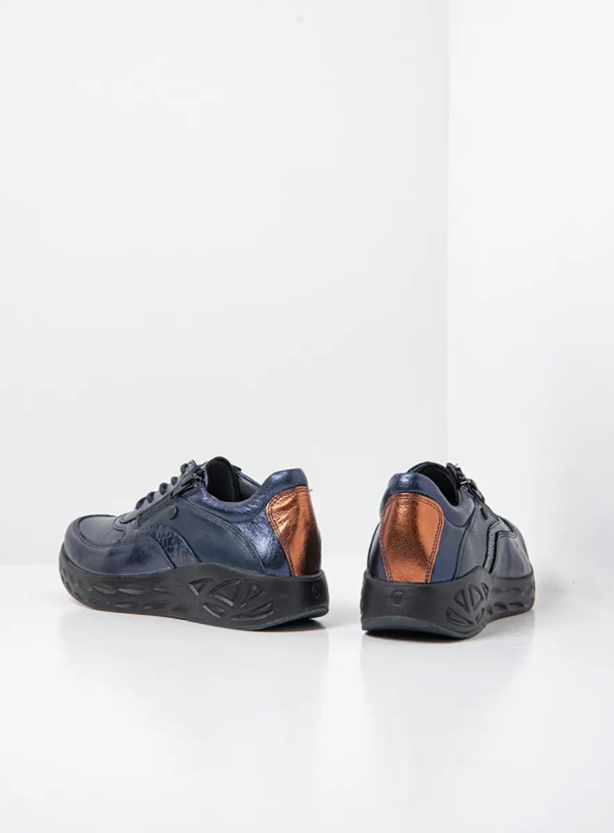 Wolky Dames Sneakers Vitality 05703 - Donkerblauw - afbeelding 4 van 6