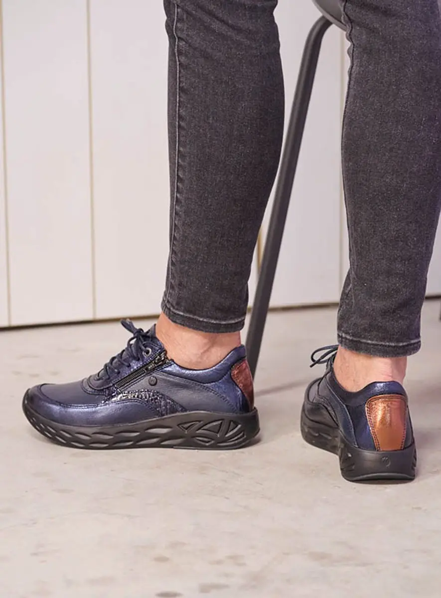 Wolky Dames Sneakers Vitality 05703 - Donkerblauw - afbeelding 5 van 6