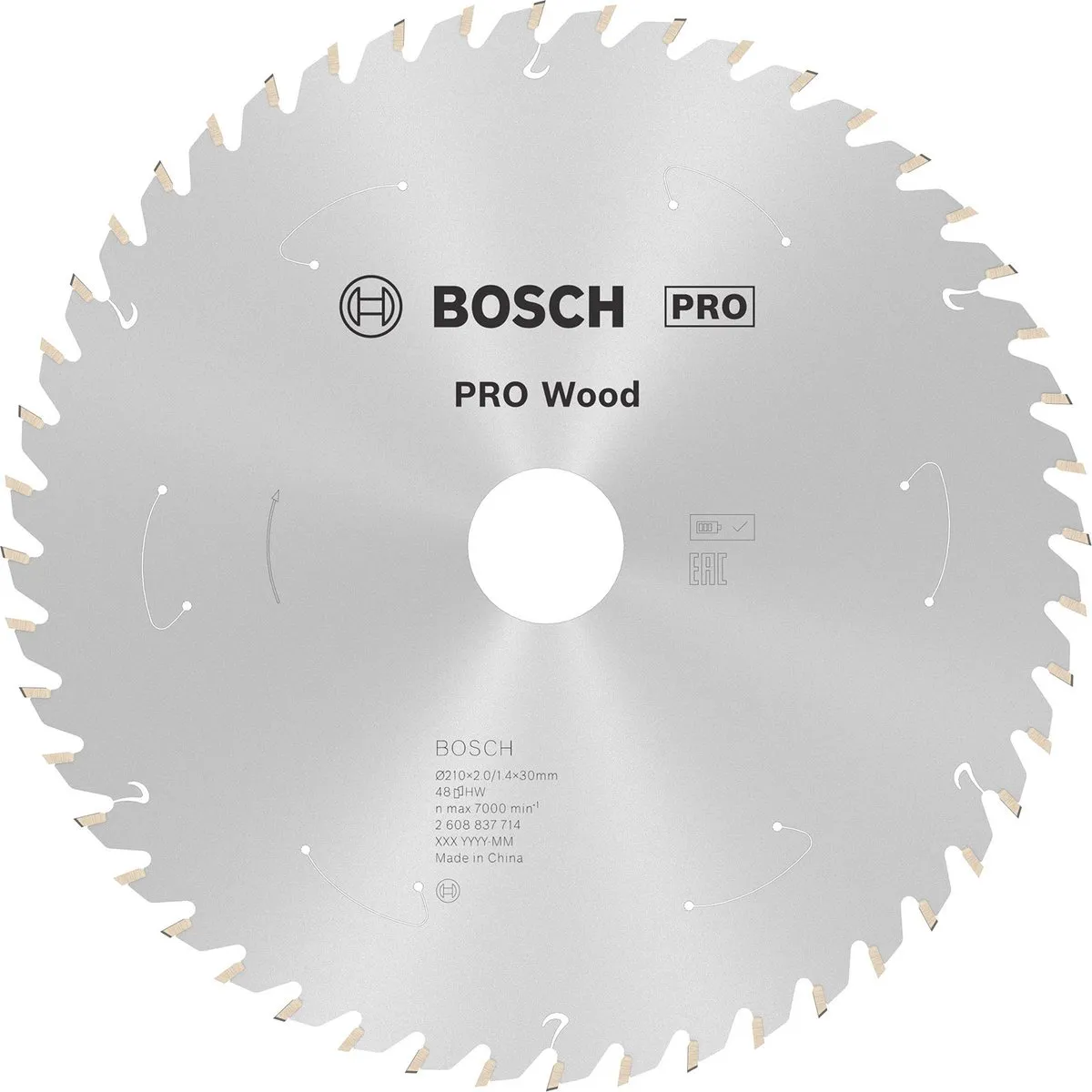 Bosch Professional Standard for Wood Zaagblad 210mm 48 Tanden