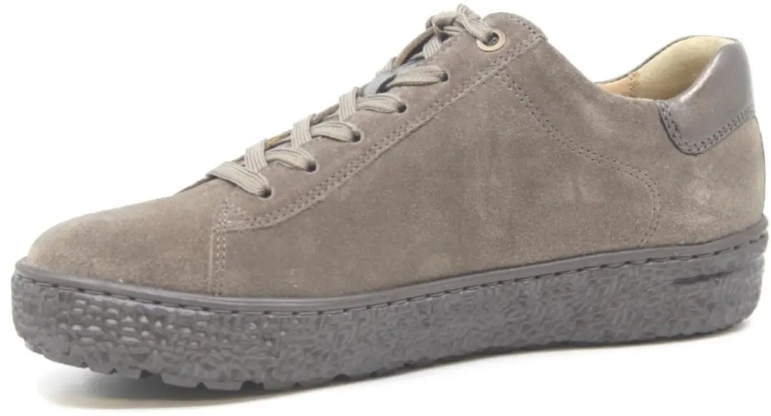 Hartjes Combi Met Hiel Suede H Ls Sneaker - Taupe - Maat 41,5