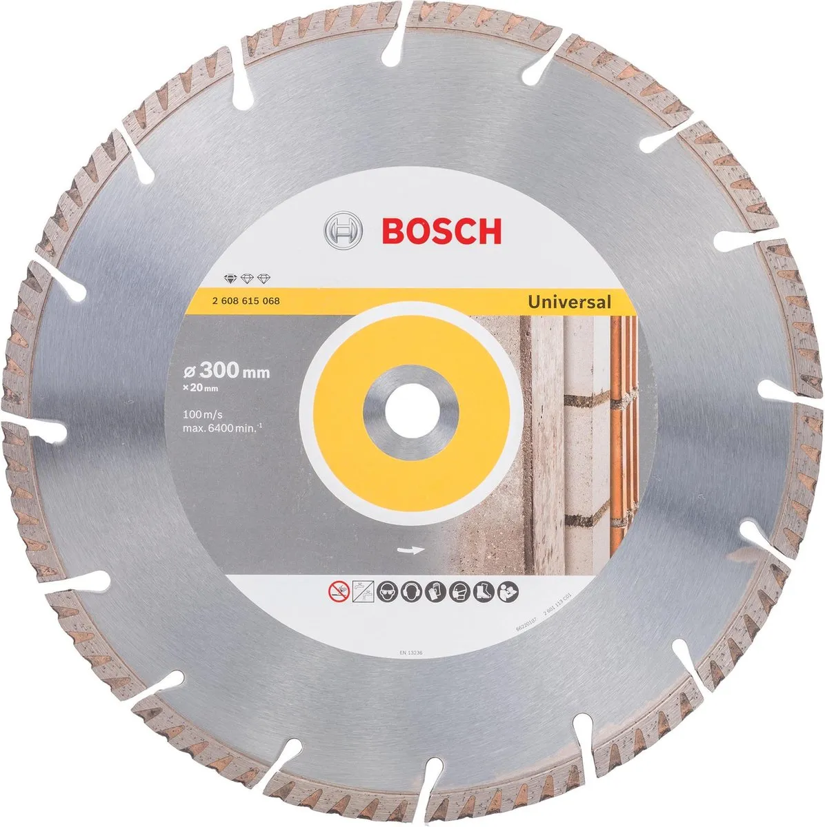 Bosch Professional Diamantschijf Universal 300mm - Hout - 25,4mm - 20mm as