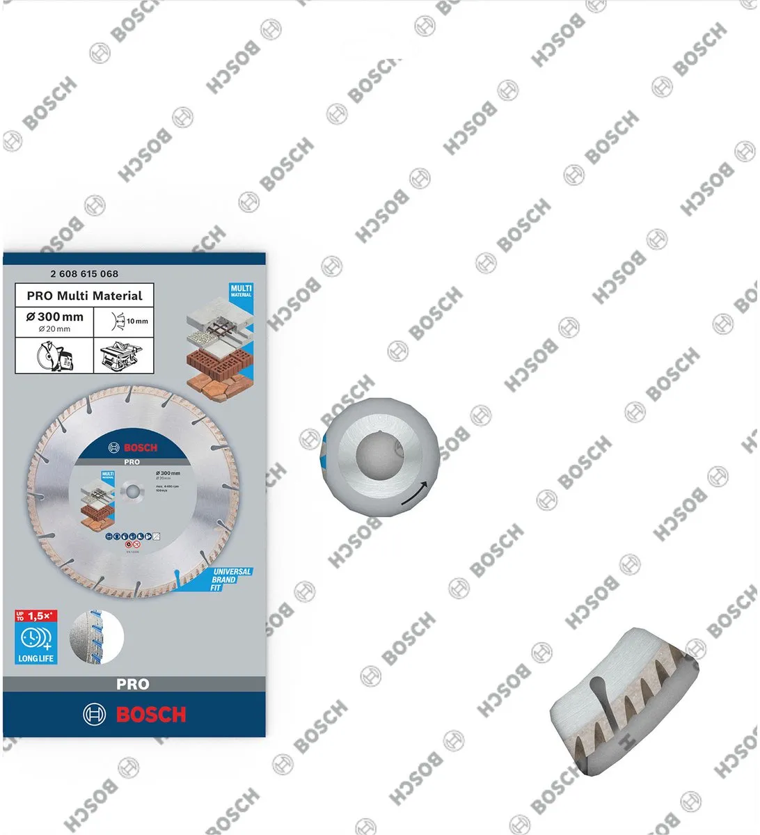 Bosch Professional Diamantschijf Universal 300mm - Hout - 25,4mm - 20mm as