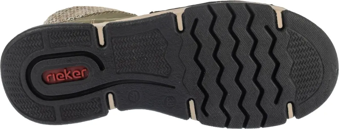 Rieker 45955-54 Vrouwen Laarsjes - Groen - Maat 37
