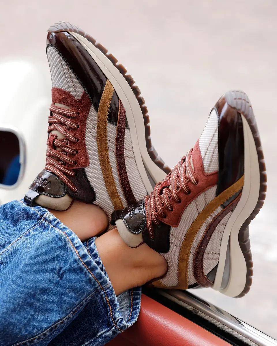 VIA VAI Usher Lott Sneakers Dames - Rood - 38 - afbeelding 6 van 6