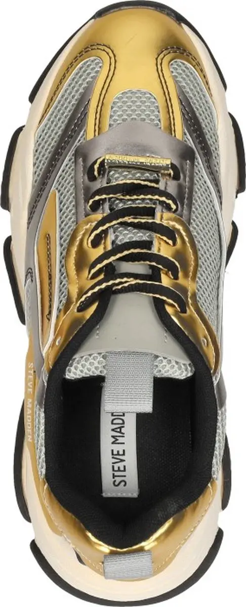 Dames Sneakers Steve Madden Possession-e Ice/gold Goud - Maat 39 - afbeelding 5 van 6